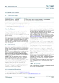 PCF2120U/10AA/1 Datasheet Pagina 13