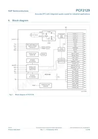 PCF2129AT/1 Datasheet Page 3