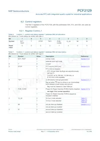 PCF2129AT/1 Datasheet Page 10