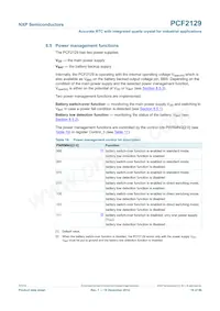 PCF2129AT/1 Datasheet Page 16