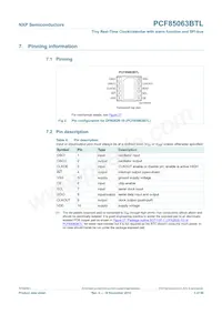PCF85063BTL/1 Datasheet Pagina 3