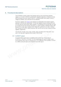 PCF8564AU/5GC/1 Datasheet Page 5