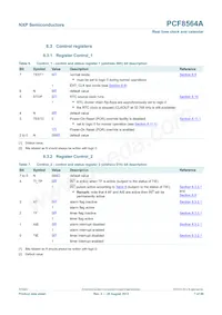 PCF8564AU/5GC/1 Datasheet Page 7