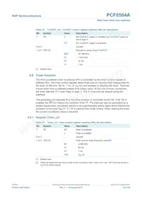 PCF8564AU/5GC/1 Datasheet Page 16