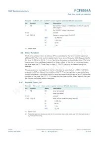 PCF8564AU/5GC/1 Datasheet Pagina 16