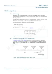 PCF8564AU/5GC/1 Datasheet Page 23