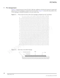 PCX7447AVGH1167NB Datasheet Page 20
