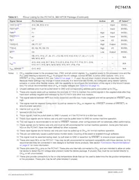 PCX7447AVGH1167NB Datasheet Page 23