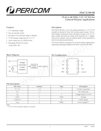PI6CX100-00WE Datasheet Cover
