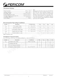 PT7C43190LE Datasheet Page 3