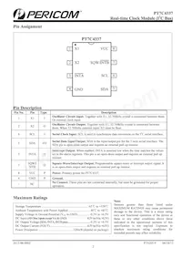 PT7C4337LEX Datasheet Page 2