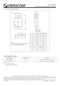 PT7C433833WE Datasheet Pagina 17