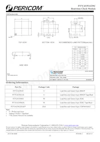 PT7C4339UEX Datasheet Page 22