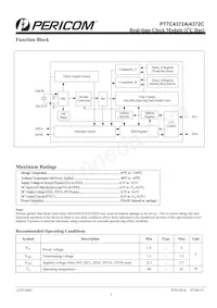PT7C4372AZEEX Datasheet Page 3