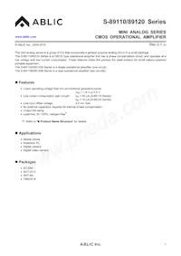 S-89110BPH-H4A-TFG Datasheet Cover