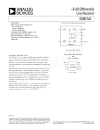 SSM2143SZ-REEL Datasheet Copertura
