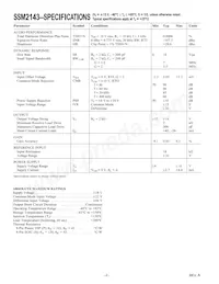 SSM2143SZ-REEL Datasheet Page 2