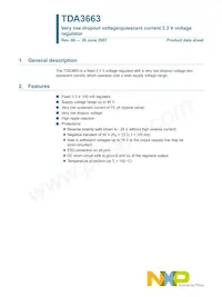 TDA3663/N1 Datasheet Cover