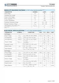 TS3480CX50 RFG Datasheet Page 2