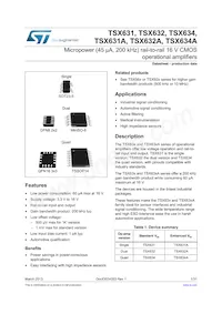 TSX632AIYST Datasheet Cover