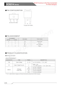 XC6214P502PR-G Datasheet Pagina 2