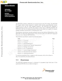XPC8240LVV200E Datenblatt Cover