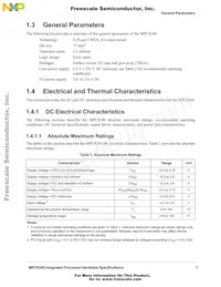 XPC8240LVV200E Datenblatt Seite 5