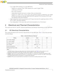 XPC8260ZUIHBC Datasheet Page 5