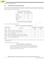XPC8260ZUIHBC Datasheet Page 12