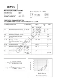 ZRA125N801TA Datasheet Page 2