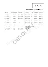 ZRA125N801TA Datasheet Page 5