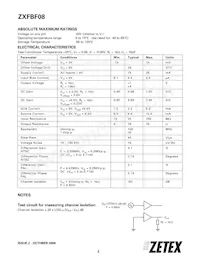 ZXFBF08W20TC Datasheet Page 2
