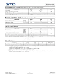 ZXTR2105FFQ-7 Datasheet Page 2