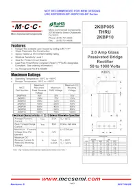 2KBP005-BP Datasheet Cover