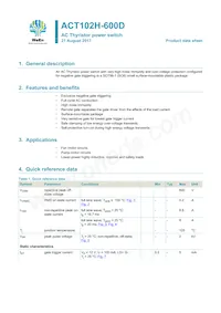 ACT102H-600D Datasheet Cover