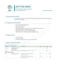 ACT108-600D/DG Datasheet Cover