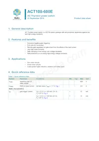 ACT108-600EQP Datasheet Cover