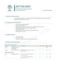 ACT108-800EQP Datasheet Cover