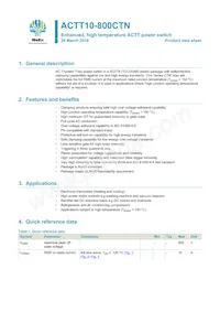 ACTT10-800CTNQ Datasheet Cover