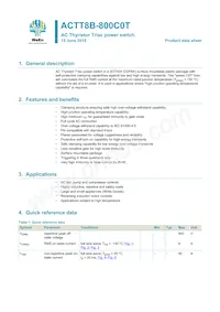 ACTT8B-800C0TJ Datasheet Cover