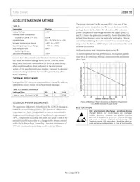AD8120ACPZ-RL Datasheet Page 5