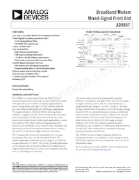 AD9867BCPZ Datasheet Cover