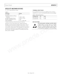 ADN2841ACPZ-32-RL7數據表 頁面 5