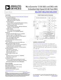 ADUC843BCPZ8-3 Datasheet Copertura
