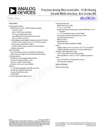 ADUCM320BBCZI-RL Datasheet Copertura