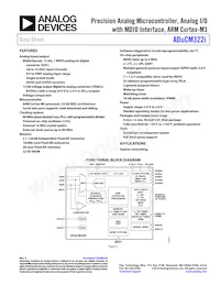 ADUCM322BBCZI-RL Datasheet Copertura