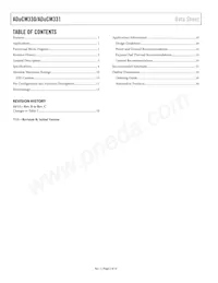 ADUCM331WDCPZ Datasheet Page 2