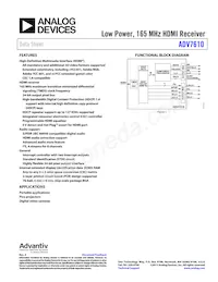 ADV7610BBCZ-P-RL Datasheet Cover