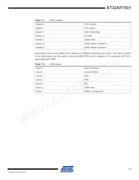 AT32AP7001-ALUT Datasheet Pagina 17