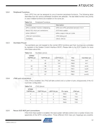 AT32UC3C2512C-A2ZR Datasheet Page 17